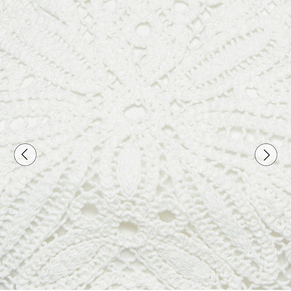 Maje White knit midi dress Lace Halter-Style Maxi Dress - Picture 5 of 11